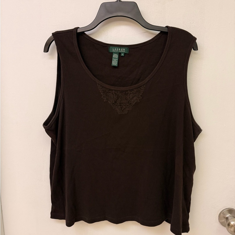 Ralph Lauren Dark Brown Tank Top Size 2X